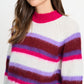 POM Amsterdam Pullovers TRUI - Faye Striped Red
