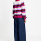 POM Amsterdam Pullovers TRUI - Faye Striped Red