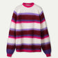 POM Amsterdam Pullovers TRUI - Faye Striped Red