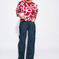 POM Amsterdam Pullovers TRUI - Frida Bow Burgundy Red