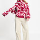 POM Amsterdam Pullovers TRUI - Frida Bow Burgundy Red
