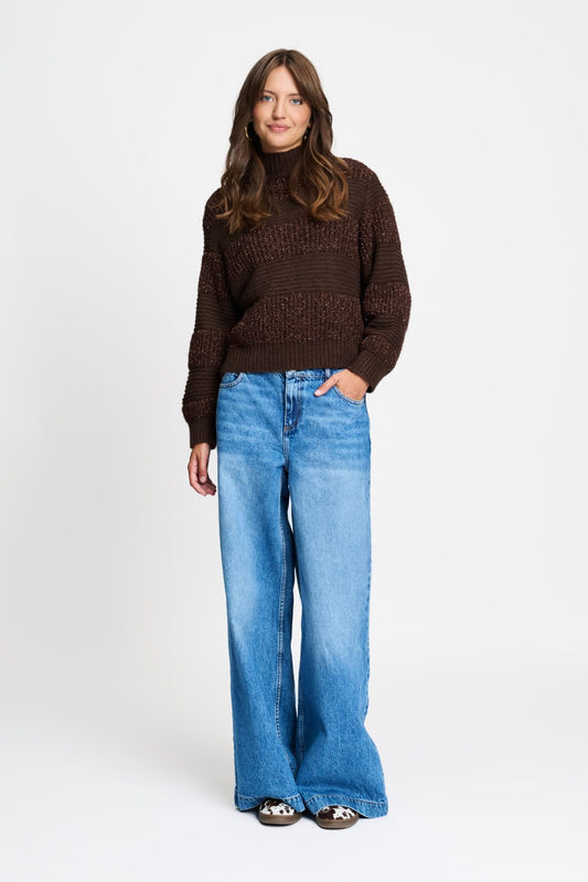 POM Amsterdam Pullovers TRUI - Kate Chocolate Brown