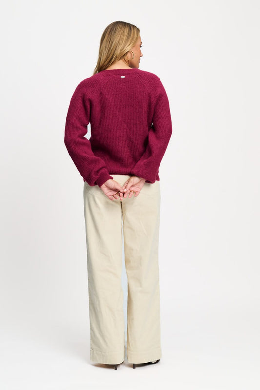 POM Amsterdam Pullovers TRUI - Marley Burgundy Red
