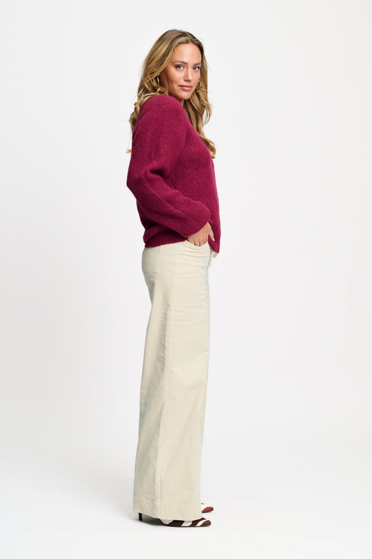 POM Amsterdam Pullovers TRUI - Marley Burgundy Red