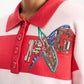 POM Amsterdam Pullovers TRUI - Polo Stripes Coral