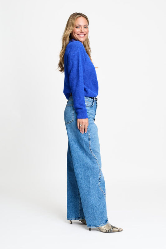 POM Amsterdam Pullovers TRUI - Puck Cobalt Blue