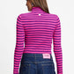 POM Amsterdam Pullovers TRUI - Riley Striped Pink Purple