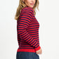 POM Amsterdam Pullovers TRUI - Riley Striped Rouge Blue