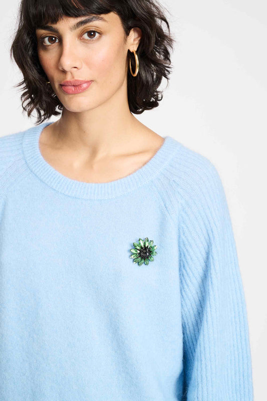 POM Amsterdam Pullovers TRUI - Sky Blue