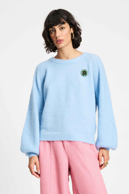 POM Amsterdam Pullovers TRUI - Sky Blue