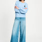 POM Amsterdam Pullovers TRUI - Sky Blue