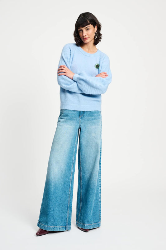 POM Amsterdam Pullovers TRUI - Sky Blue