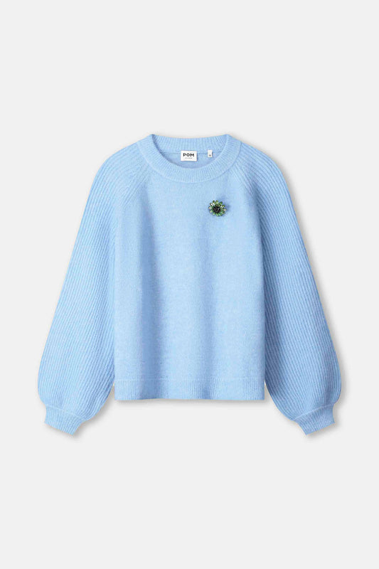 POM Amsterdam Pullovers TRUI - Sky Blue