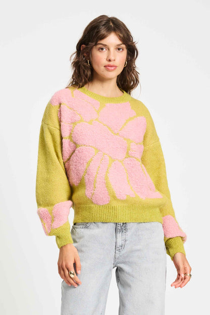 POM Amsterdam Pullovers Yellow / 34 TRUI - Garden Flower