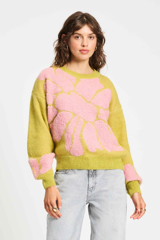 POM Amsterdam Pullovers Yellow / 34 TRUI - Garden Flower