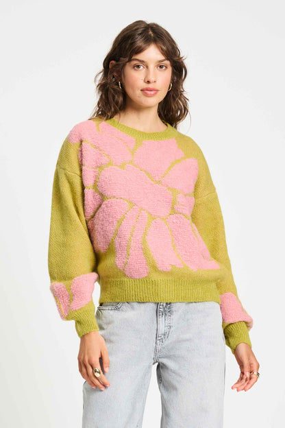 POM Amsterdam Pullovers Yellow / 34 TRUI - Garden Flower