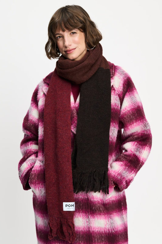 POM Amsterdam Scarves Brown / OS SJAAL - Vera Chocolate Brown