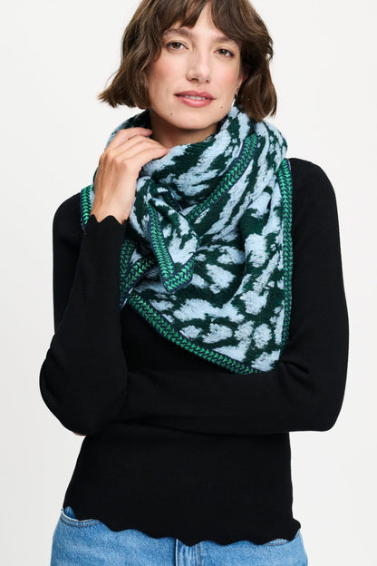 POM Amsterdam Scarves Green / OS SJAAL - Hero Animal Green Blue