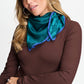 POM Amsterdam Scarves Green / OS SJAAL - Maya Bloom Teal Green