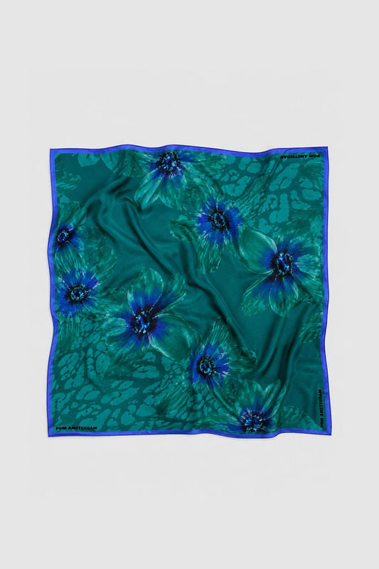 POM Amsterdam Scarves Green / OS SJAAL - Maya Bloom Teal Green