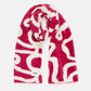POM Amsterdam Scarves Red / OS SJAAL - Lou Bow Burgundy Red
