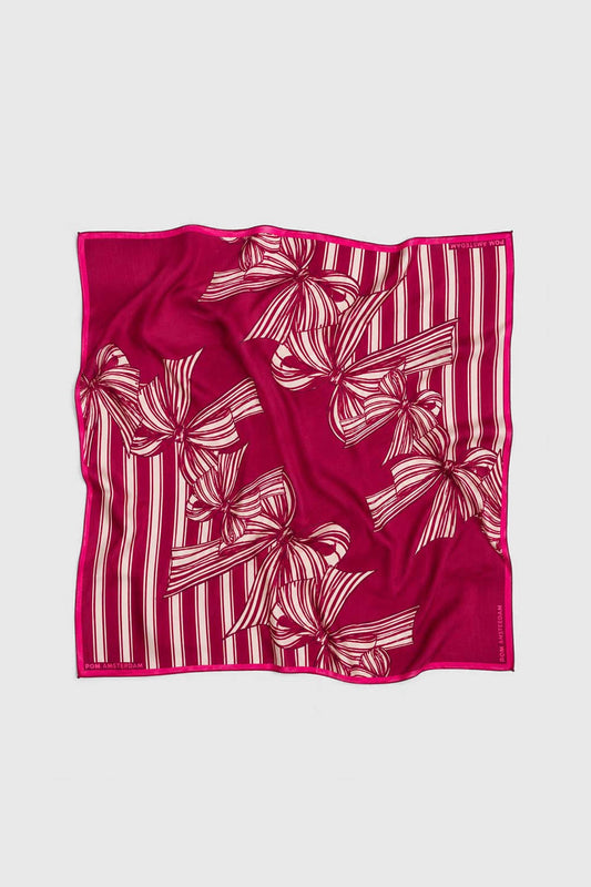 POM Amsterdam Scarves Red / OS SJAAL - Maya Ribbon Red