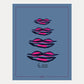 POM Amsterdam Shawls Blue / OS SJAAL - Bisous