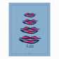 POM Amsterdam Shawls Blue / OS SJAAL - Bisous
