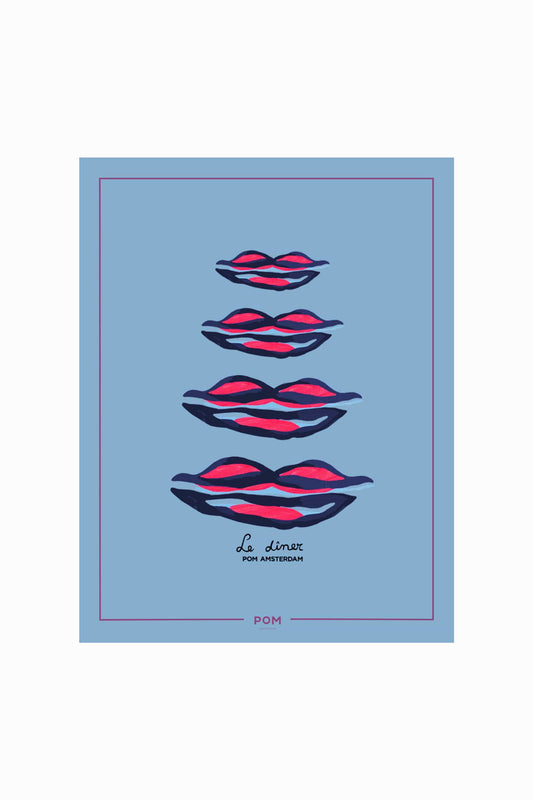 POM Amsterdam Shawls Blue / OS SJAAL - Bisous