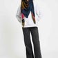 POM Amsterdam Shawls Blue / OS SJAAL - Fleurs Parfaites