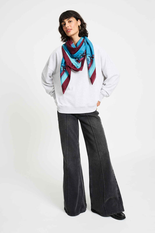 POM Amsterdam Shawls Blue / OS SJAAL - Mystic Dinner