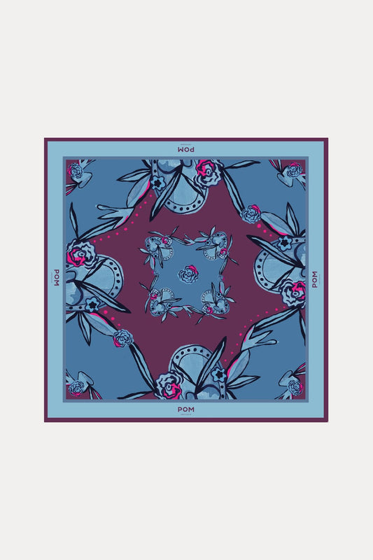 POM Amsterdam Shawls Blue / OS SJAAL - Mystic Dinner