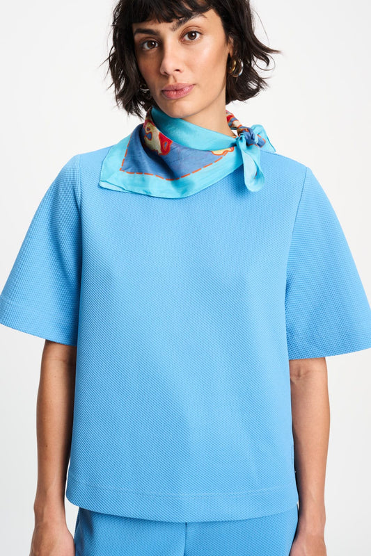 POM Amsterdam Shawls Blue / OS SJAAL - Urban Flora Blue Petite