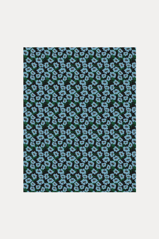 POM Amsterdam Shawls Blue / OS SJAAL - Wild Flowers Blue