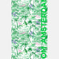 POM Amsterdam Shawls Green / OS SJAAL - Beach Vibes Linen