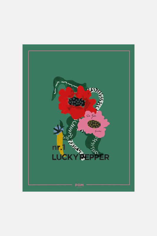 POM Amsterdam Shawls Green / OS SJAAL - Lucky Pepper