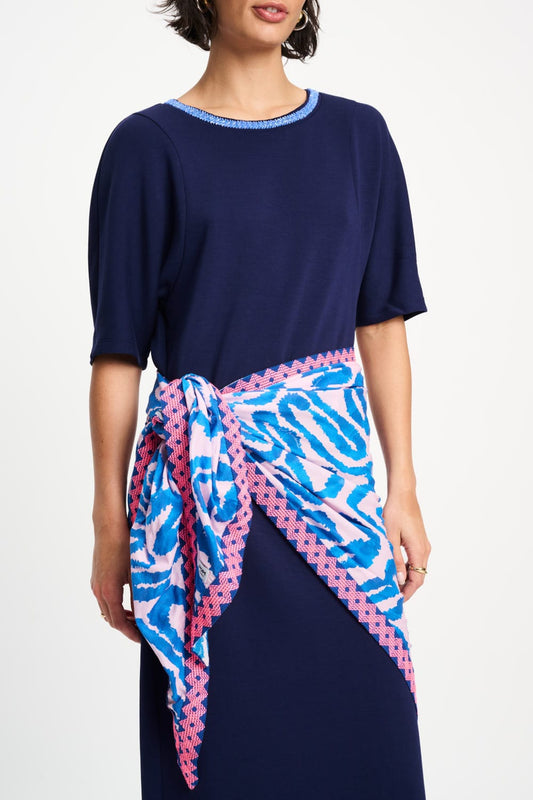 POM Amsterdam Shawls Multi colour / OS SHAWL - Hero Waves Pink