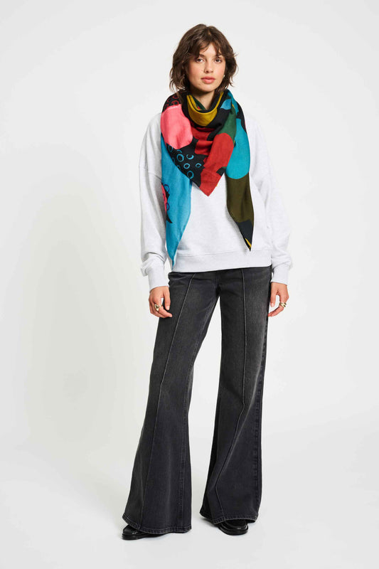POM Amsterdam Shawls Multi colour / OS SJAAL - Autumn Garden