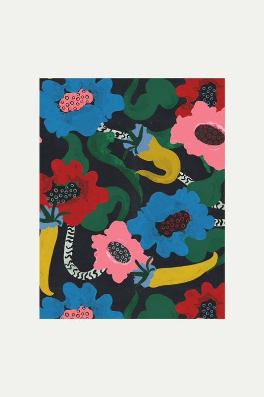 POM Amsterdam Shawls Multi colour / OS SJAAL - Autumn Garden