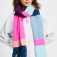 POM Amsterdam Shawls Multi colour / OS SJAAL - Brushed Stripes Blue