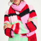 POM Amsterdam Shawls Multi colour / OS SJAAL - Brushed Stripes Green