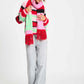 POM Amsterdam Shawls Multi colour / OS SJAAL - Brushed Stripes Green