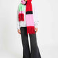 POM Amsterdam Shawls Multi colour / OS SJAAL - Brushed Stripes Green