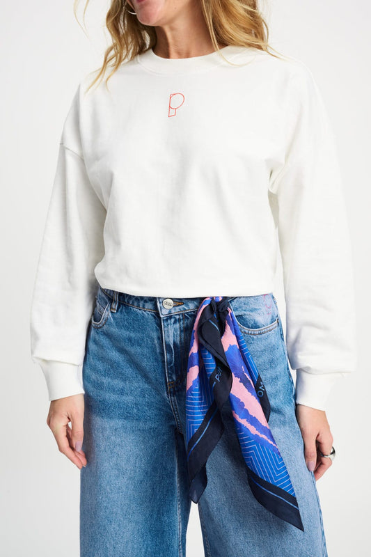 POM Amsterdam Shawls Multi colour / OS SJAAL - Waves Pink Petite