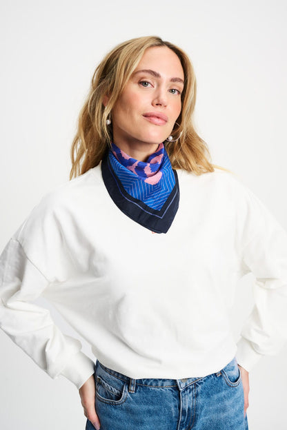 POM Amsterdam Shawls Multi colour / OS SJAAL - Waves Pink Petite