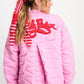 POM Amsterdam Shawls Pink / OS SJAAL - Stripe Bright Rose