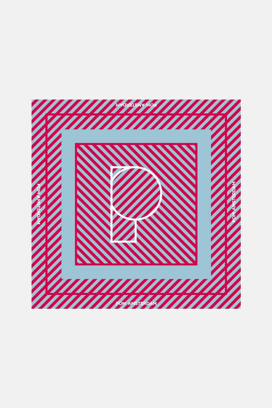 POM Amsterdam Shawls Pink / OS SJAAL - Stripe Bright Rose