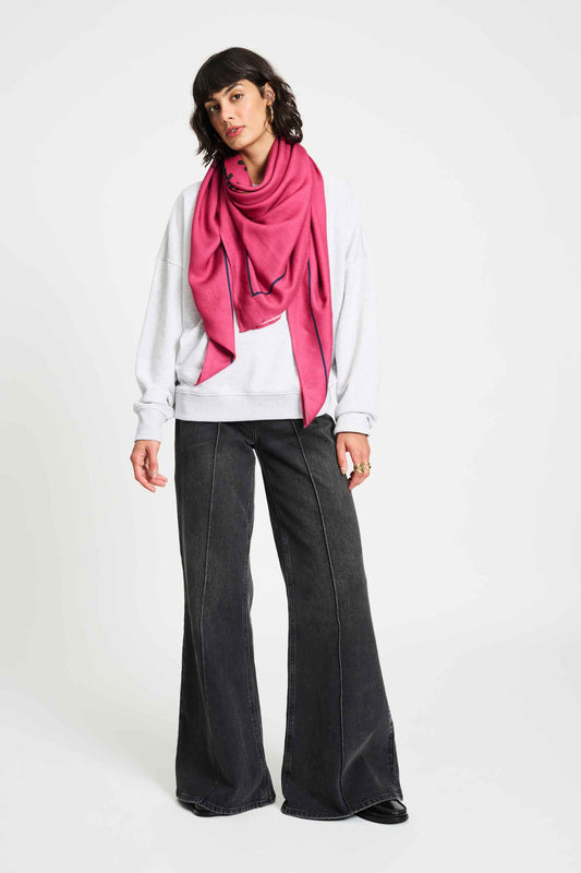 POM Amsterdam Shawls Pink / OS SJAAL - Un Croissant SVP