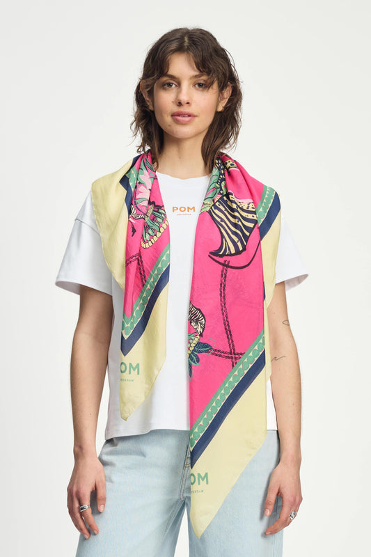 POM Amsterdam Shawls Pink / OS SJAAL - Vases Pink