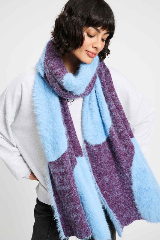POM Amsterdam Shawls Purple / OS SJAAL - Dots Plum